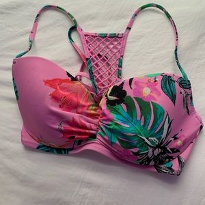 floral bikini top